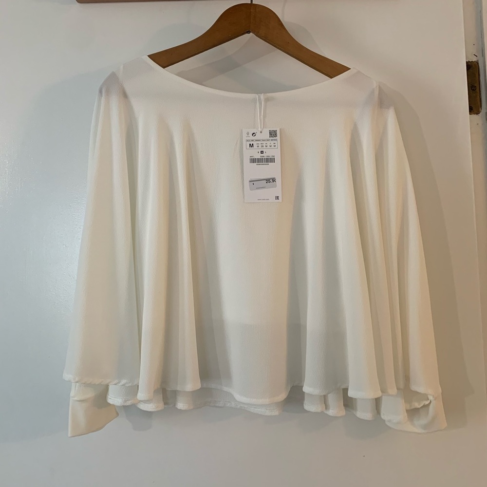 Zara Off white blouse